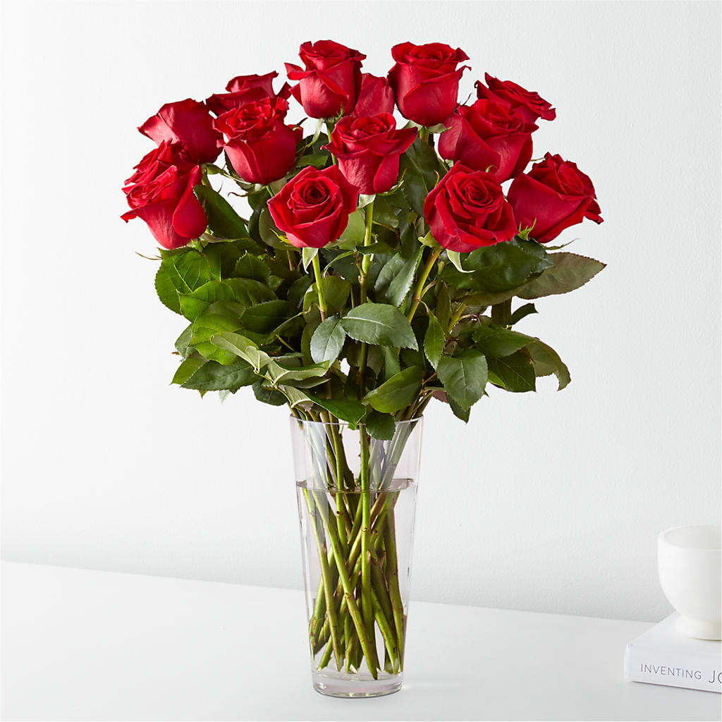 Long Stem Red Rose Bouquet – The Whiting Flower Shop, Whiting IN