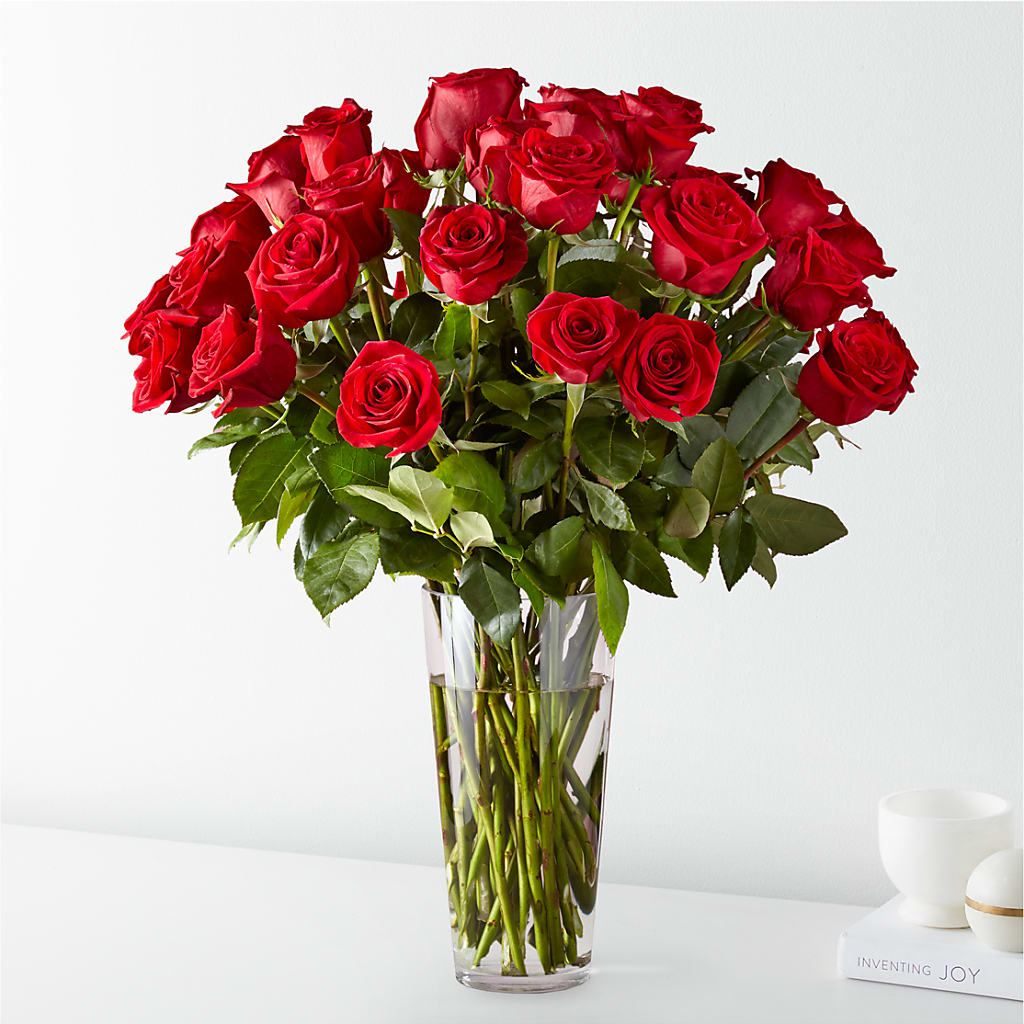 Long Stem Red Rose Bouquet – The Whiting Flower Shop, Whiting IN