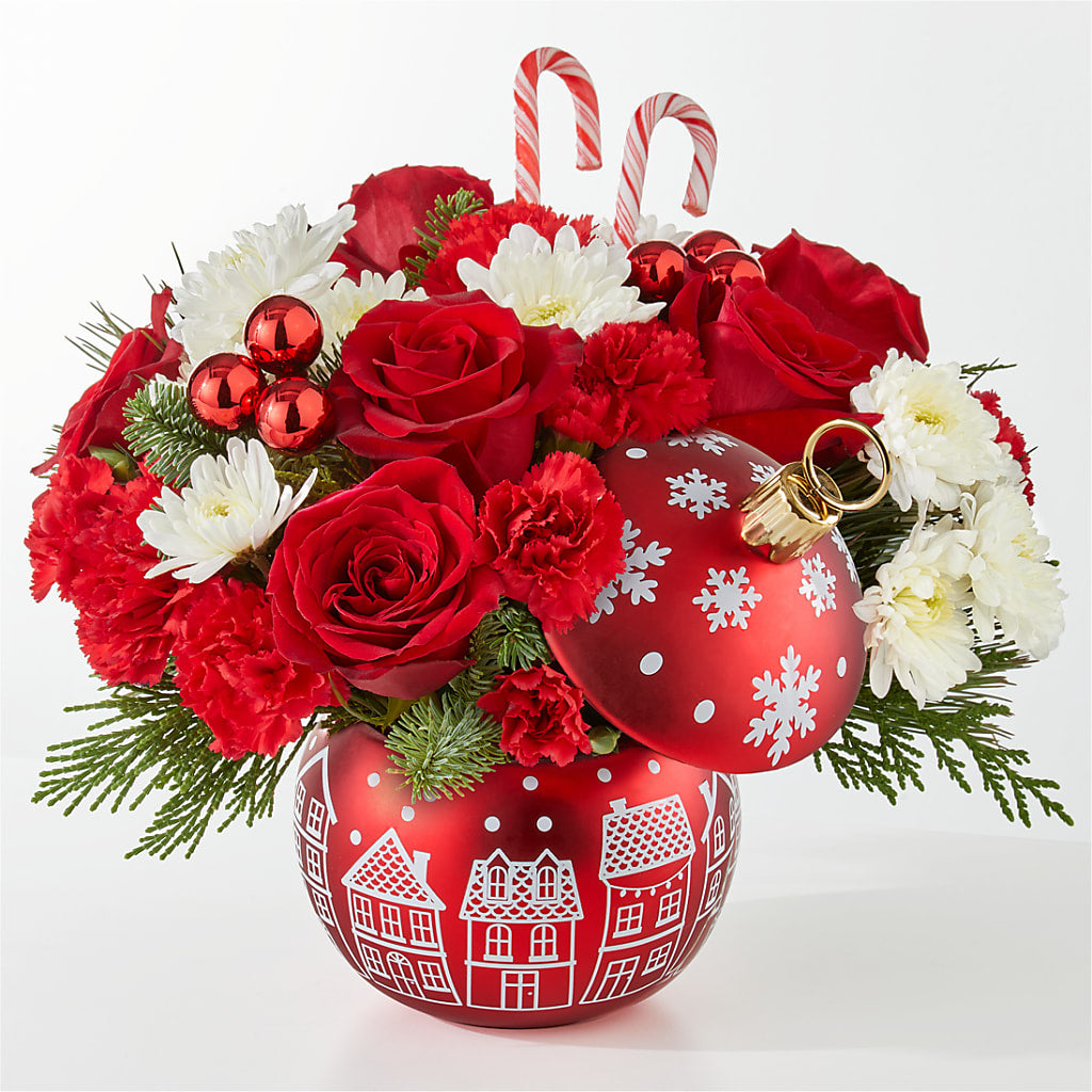 Cheer in the Air Ornament – The Whiting Flower Shop, Whiting IN