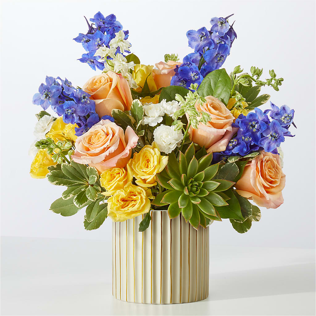 Cobalt Reverie Bouquet – The Whiting Flower Shop, Whiting IN