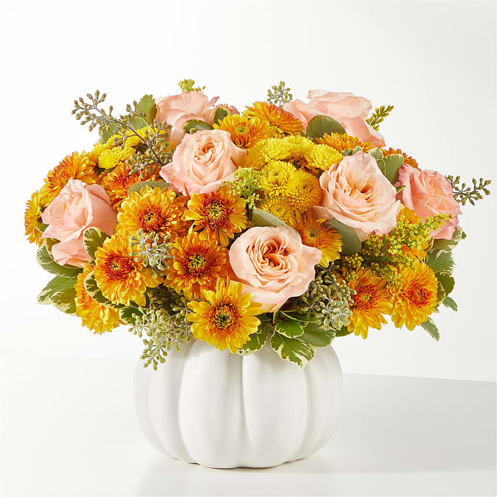 Peachy Pumpkin – The Whiting Flower Shop, Whiting IN