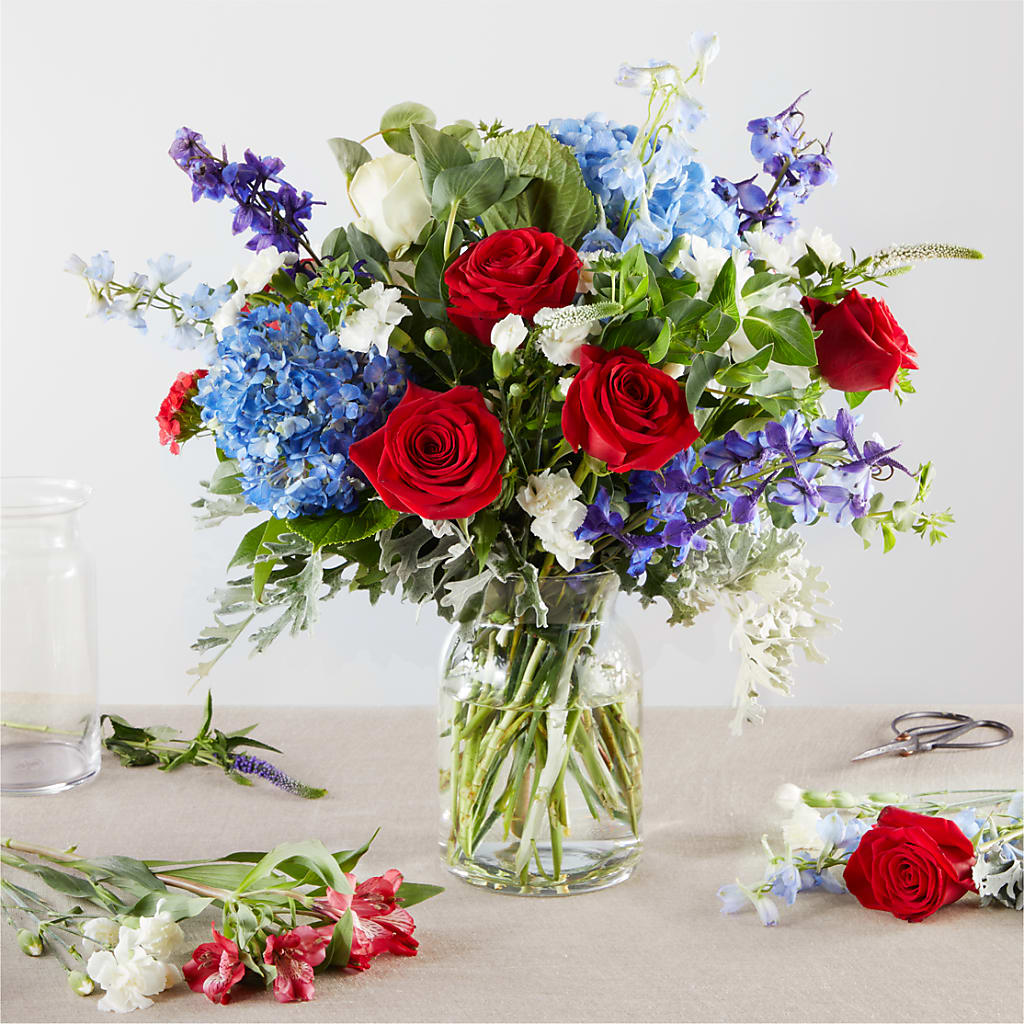 Star Spangled - A Florist Original – The Whiting Flower Shop, Whiting IN