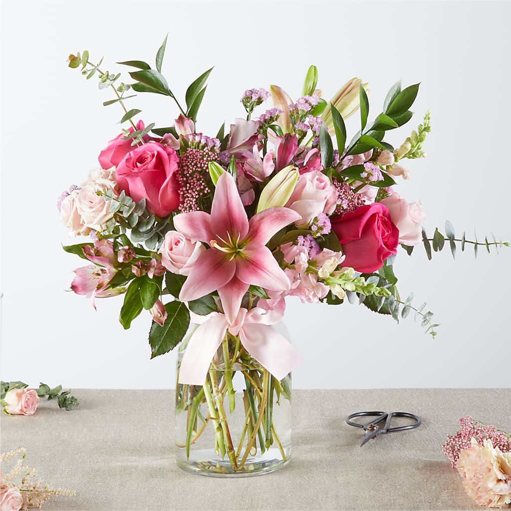 Pink Ribbon - A Florist Original – The Whiting Flower Shop, Whiting IN