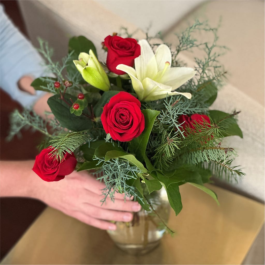 Glittering Lights Bouquet – The Whiting Flower Shop, Whiting IN