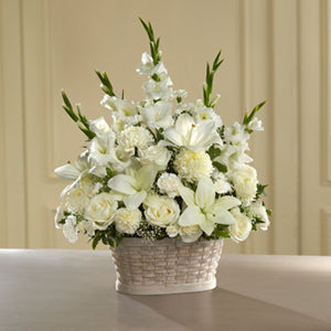 The FTD® Peaceful Passage™ Arrangement – The Whiting Flower Shop, Whiting IN