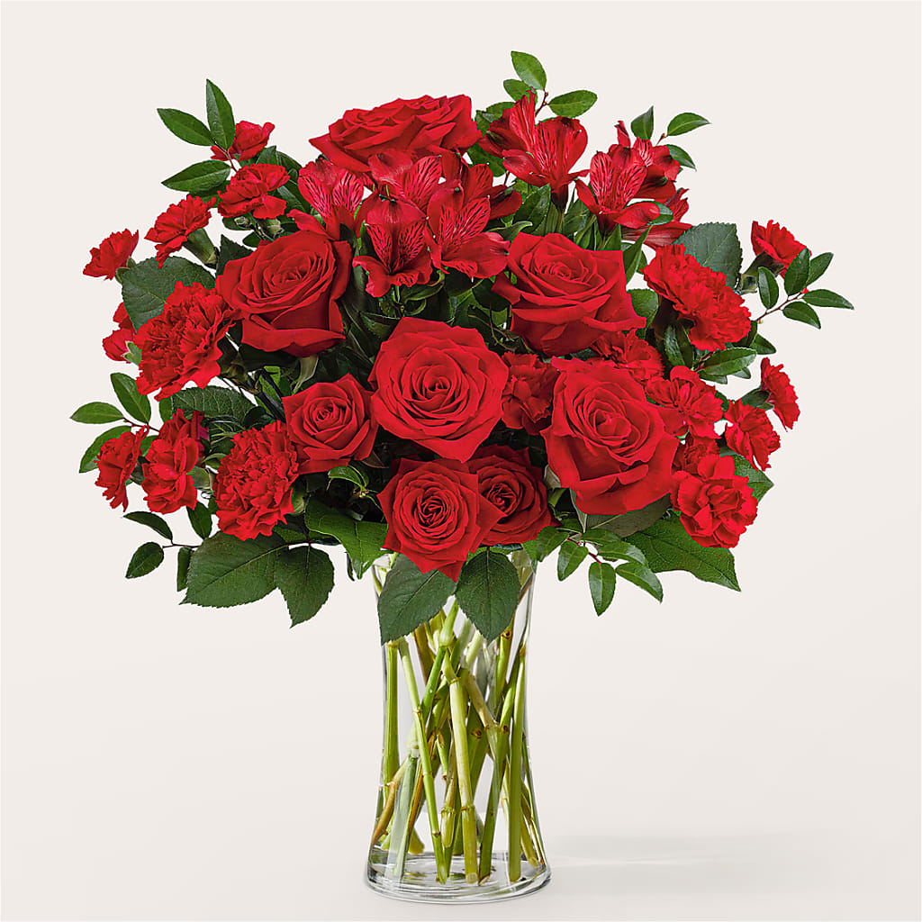 Brilliant Ruby Bouquet – The Whiting Flower Shop, Whiting IN