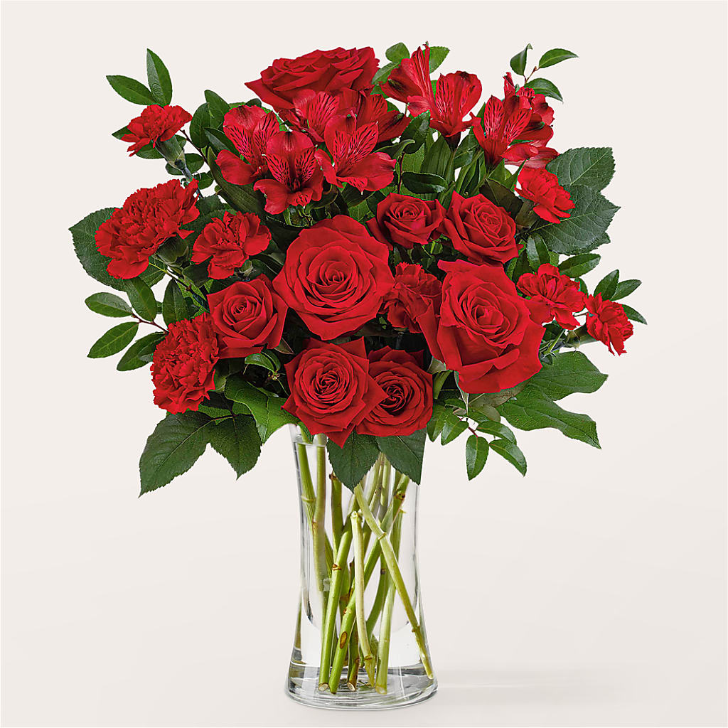 Brilliant Ruby Bouquet – The Whiting Flower Shop, Whiting IN