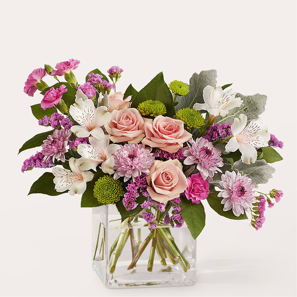 Pink Suede Bouquet – The Whiting Flower Shop, Whiting IN