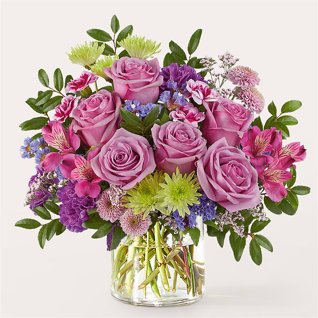 Glass Half Full Bouquet – The Whiting Flower Shop, Whiting IN