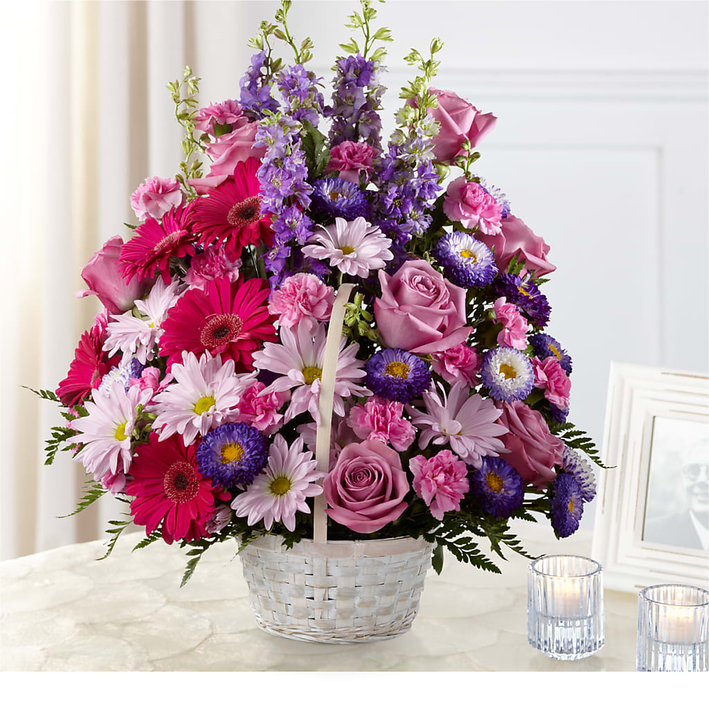 Pastel Peace Basket – The Whiting Flower Shop, Whiting IN