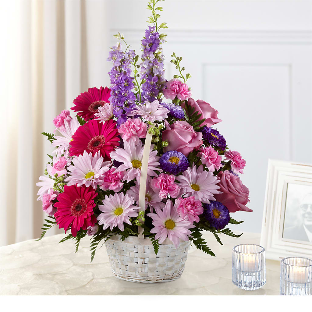 Pastel Peace Basket – The Whiting Flower Shop, Whiting IN