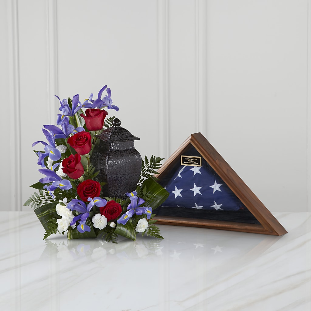 Patriotic Tribute Arrangement – The Whiting Flower Shop, Whiting IN