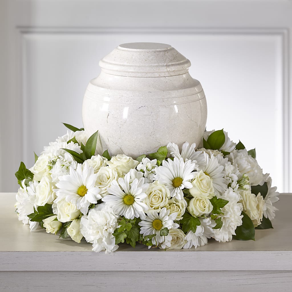 Ivory Gardens Cremation Adornment – The Whiting Flower Shop, Whiting IN