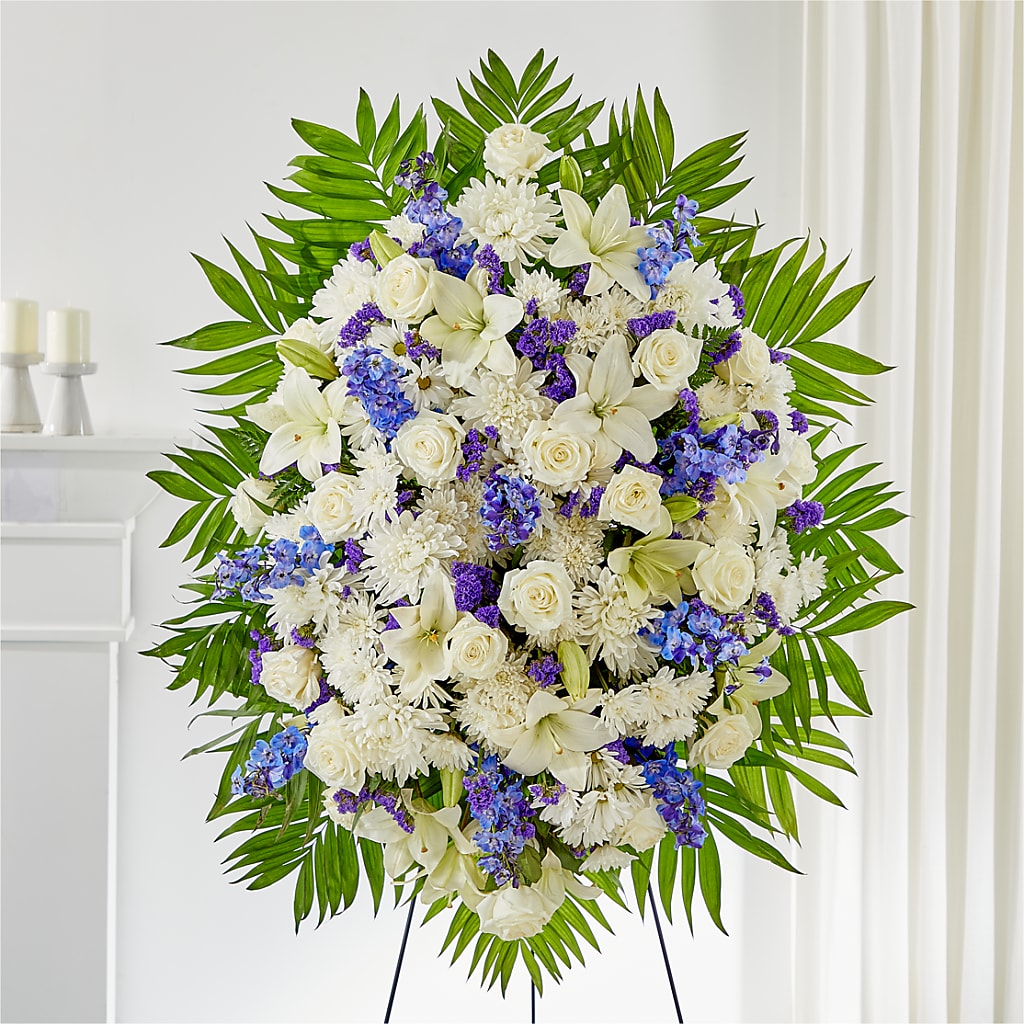 At Rest Standing Spray – The Whiting Flower Shop, Whiting IN
