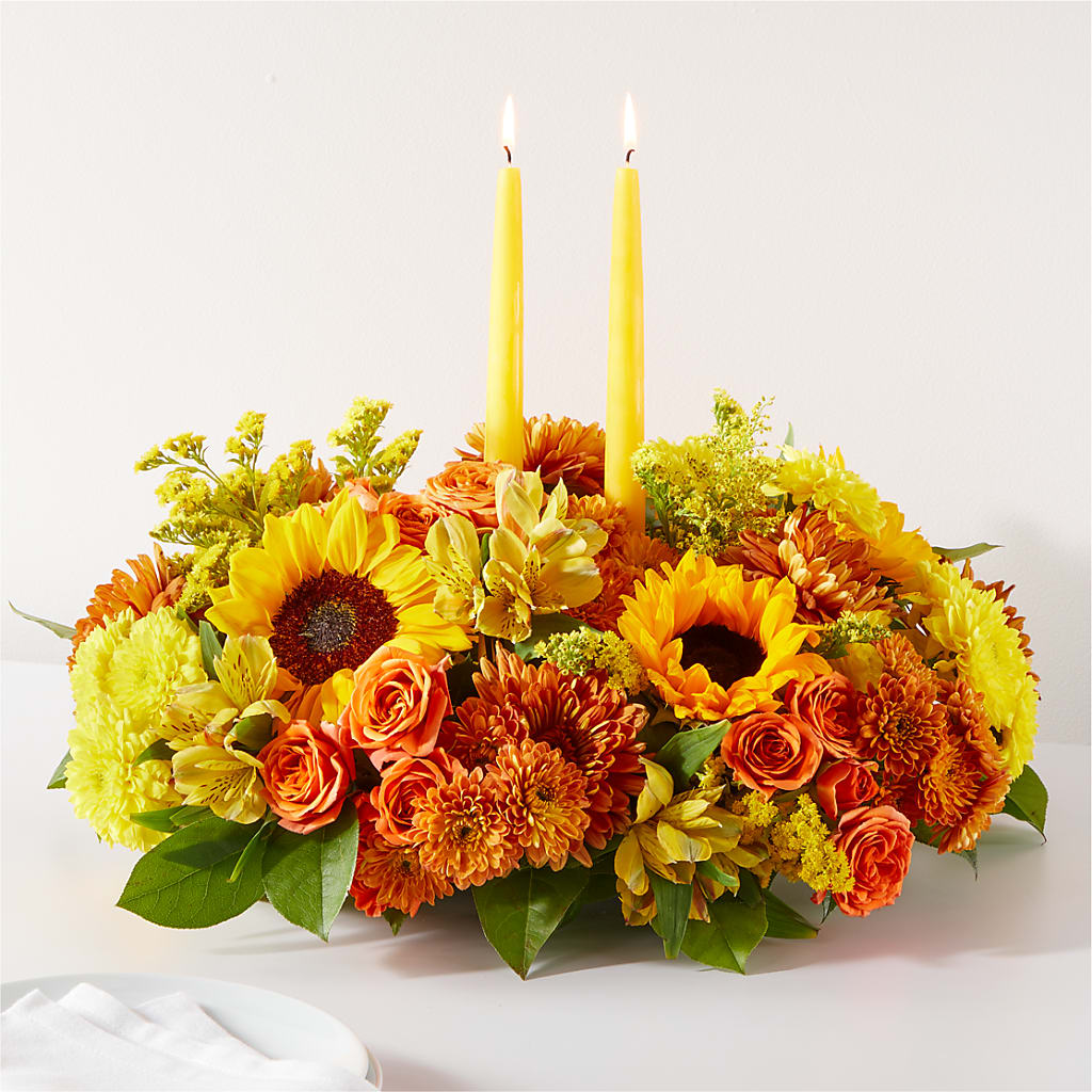 Autumn Harmony Centerpiece – The Whiting Flower Shop, Whiting IN