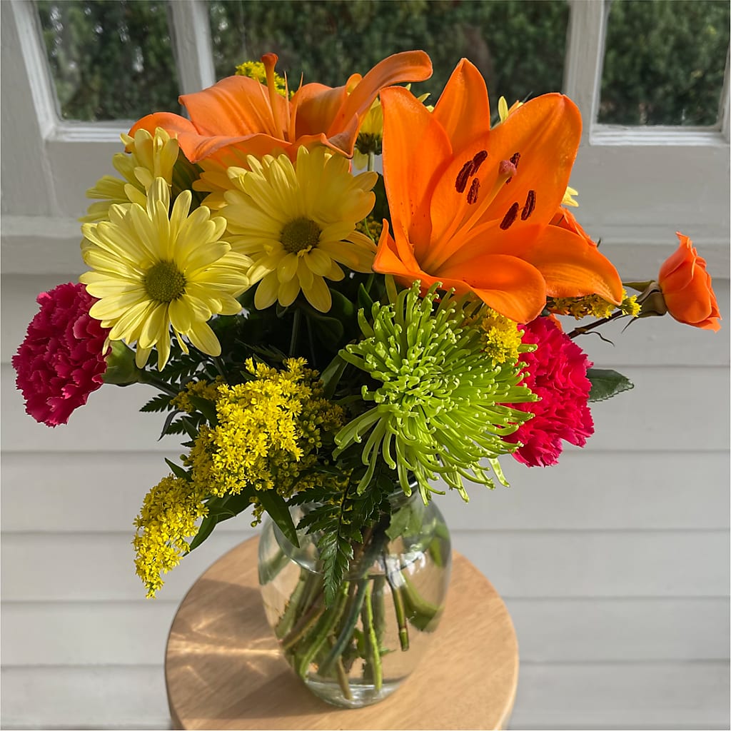 Bold & Bright – A Florist Original –  The Whiting Flower Shop, Whiting IN