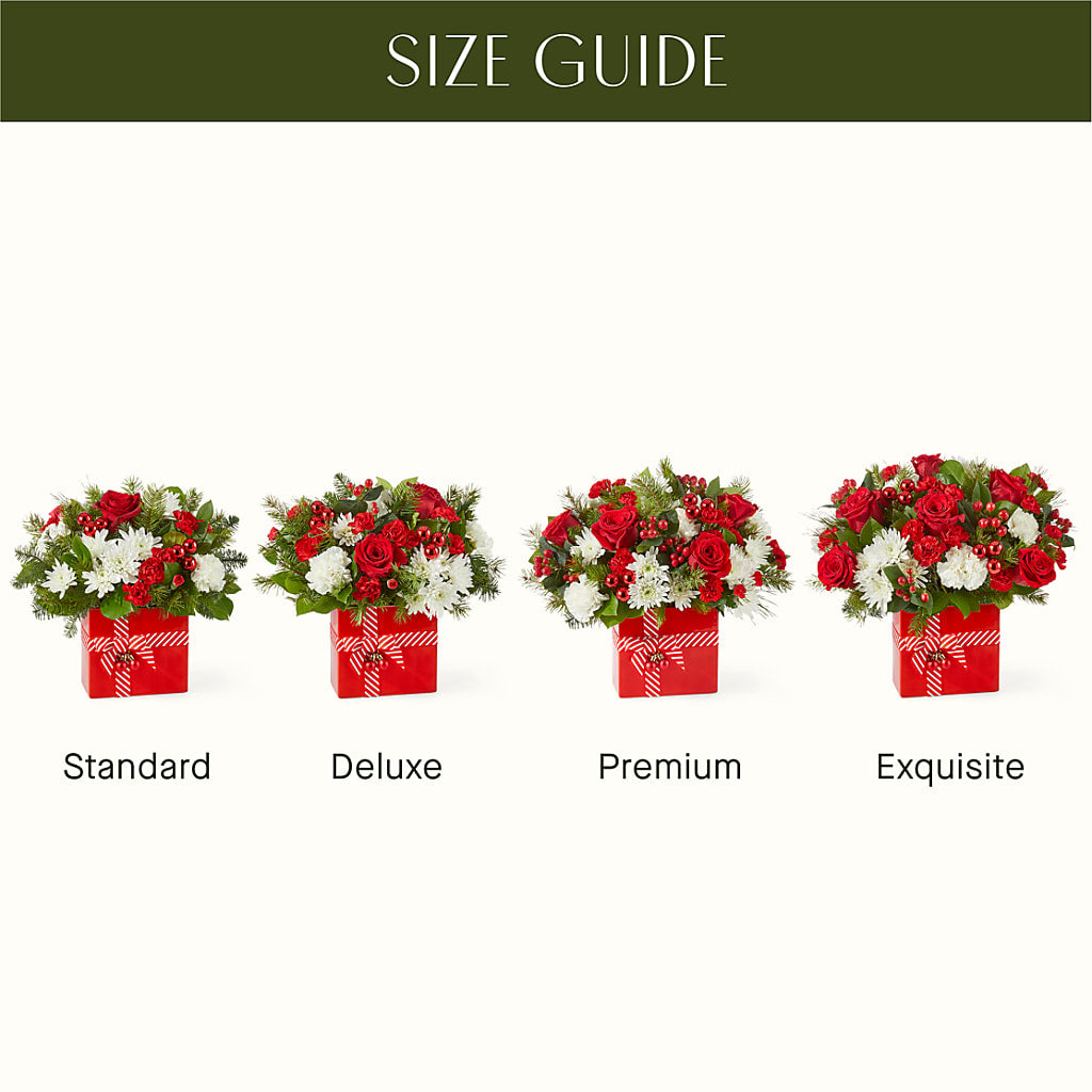 Presents Under the Tree Bouquet –  The Whiting Flower Shop, Whiting IN