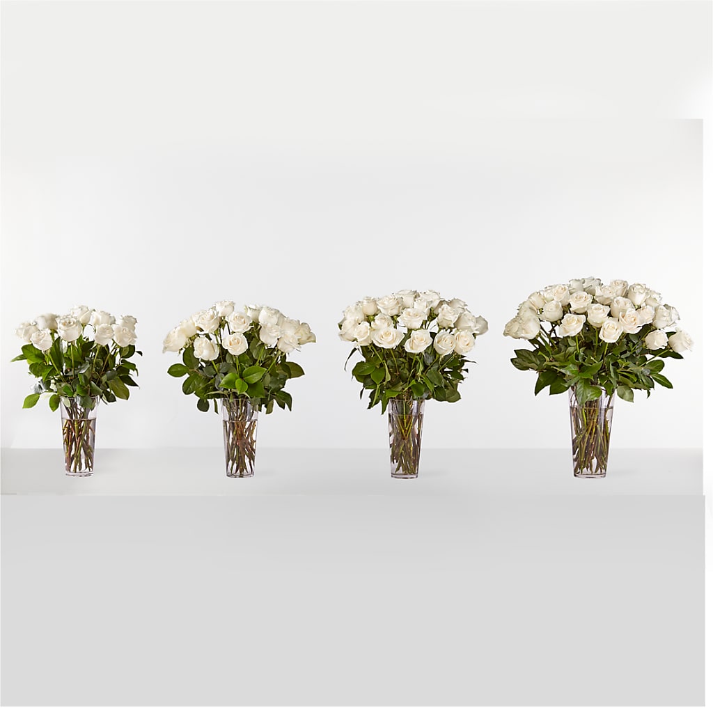 Long Stem White Rose Bouquet –  The Whiting Flower Shop, Whiting IN