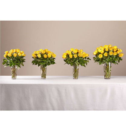 Long Stem Yellow Rose Bouquet –  The Whiting Flower Shop, Whiting IN