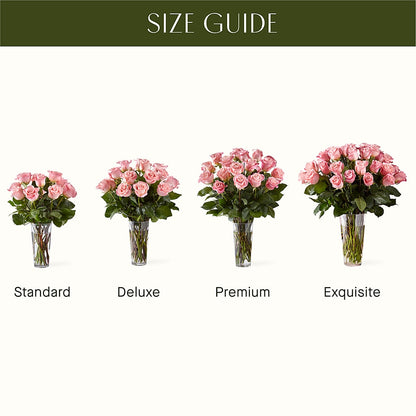 Long Stem Pink Rose Bouquet –  The Whiting Flower Shop, Whiting IN