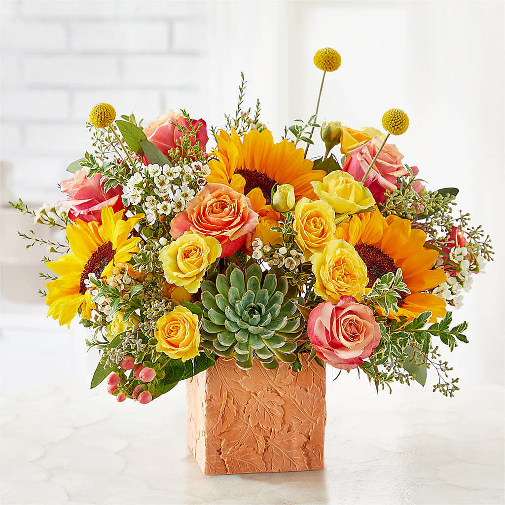 Sunflower Season Bouquet –  The Whiting Flower Shop, Whiting IN