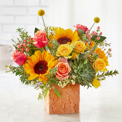 Sunflower Season Bouquet –  The Whiting Flower Shop, Whiting IN
