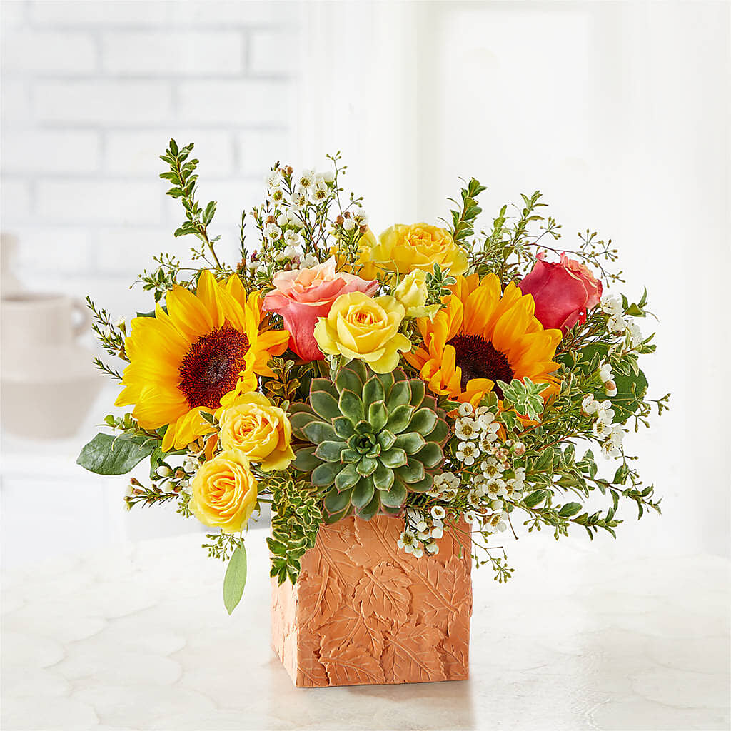 Sunflower Season Bouquet –  The Whiting Flower Shop, Whiting IN