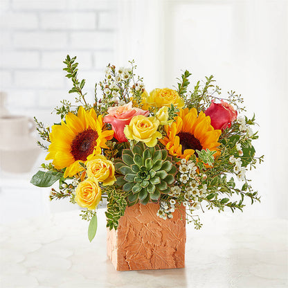 Sunflower Season Bouquet –  The Whiting Flower Shop, Whiting IN