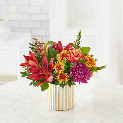 Burgundy Landscape Bouquet –  The Whiting Flower Shop, Whiting IN