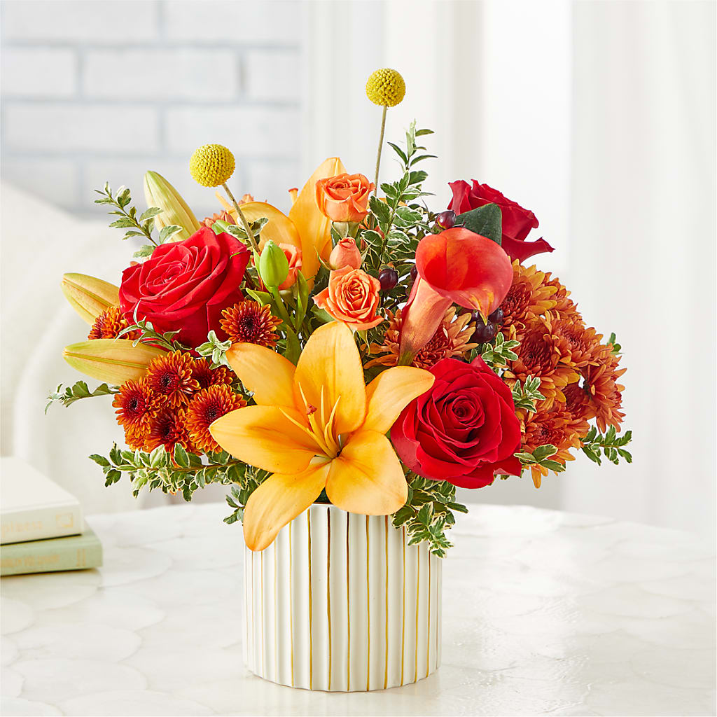 Scarlet Skies Bouquet –  The Whiting Flower Shop, Whiting IN