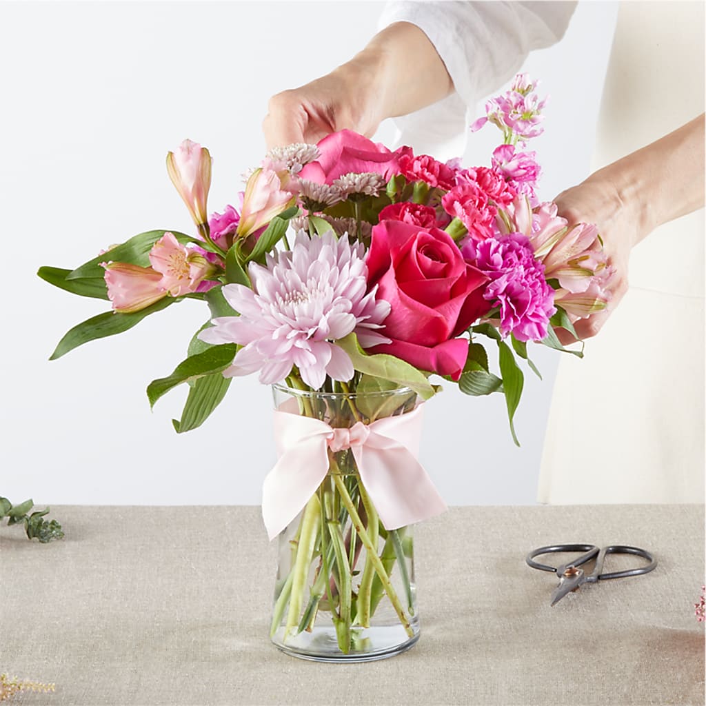 Pink Ribbon - A Florist Original –  The Whiting Flower Shop, Whiting IN