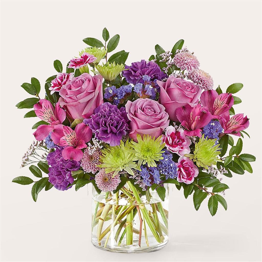 Glass Half Full Bouquet –  The Whiting Flower Shop, Whiting IN