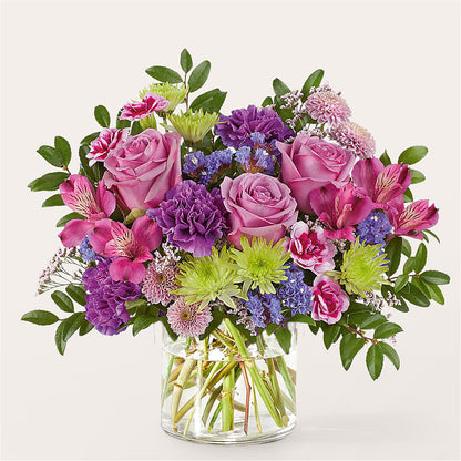 Glass Half Full Bouquet –  The Whiting Flower Shop, Whiting IN