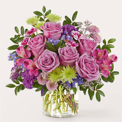 Glass Half Full Bouquet –  The Whiting Flower Shop, Whiting IN