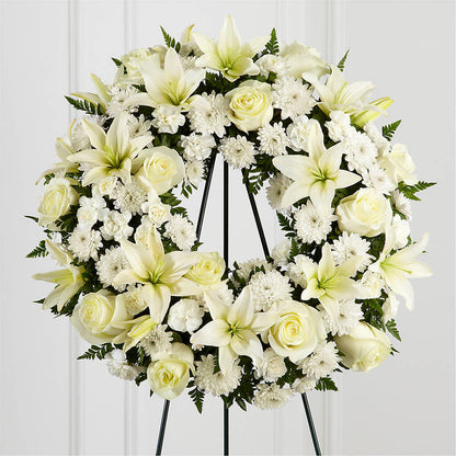 Treasured Tribute Wreath –  The Whiting Flower Shop, Whiting IN