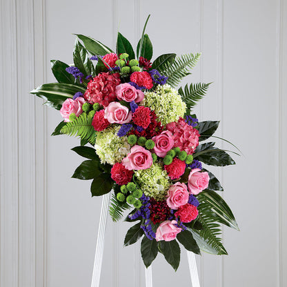 Refreshing Mix Standing Spray –  The Whiting Flower Shop, Whiting IN