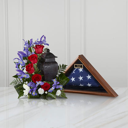 Patriotic Tribute Arrangement –  The Whiting Flower Shop, Whiting IN