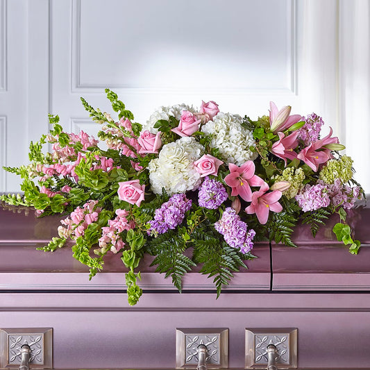 Life's Gratitude Casket Spray –  The Whiting Flower Shop, Whiting IN