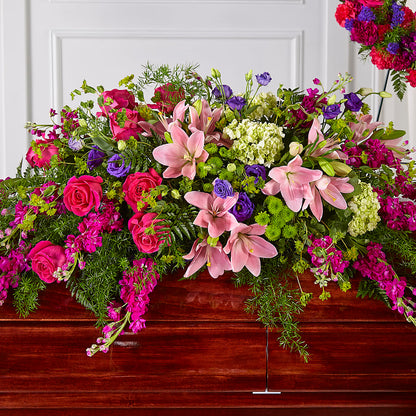 Radiant Tribute Casket Spray –  The Whiting Flower Shop, Whiting IN