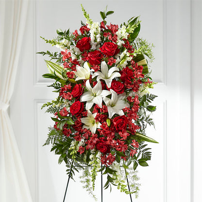 Everlasting Memory Standing Spray –  The Whiting Flower Shop, Whiting IN