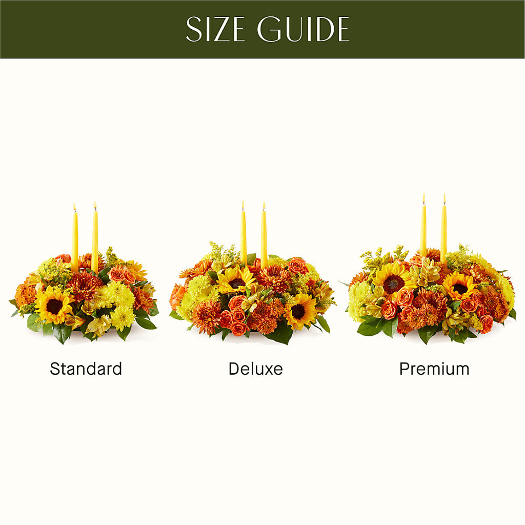 Autumn Harmony Centerpiece –  The Whiting Flower Shop, Whiting IN