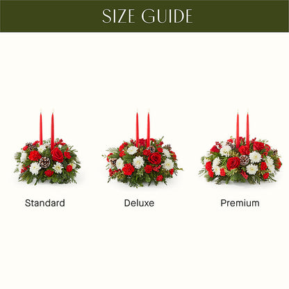 Holiday Soiree Centerpiece –  The Whiting Flower Shop, Whiting IN