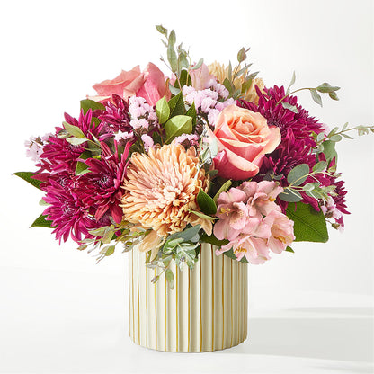 Berry Cobbler Bouquet with Ivory Vase –  The Whiting Flower Shop, Whiting IN