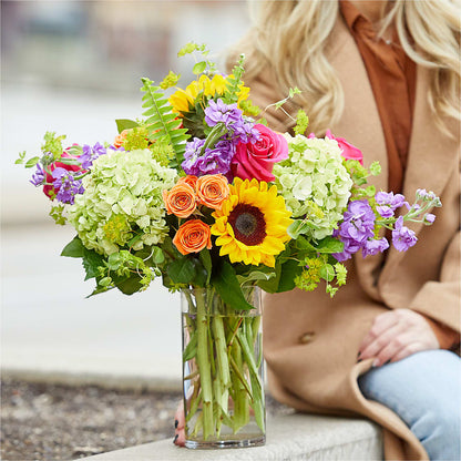 Vibrant Greetings Bouquet –  The Whiting Flower Shop, Whiting IN