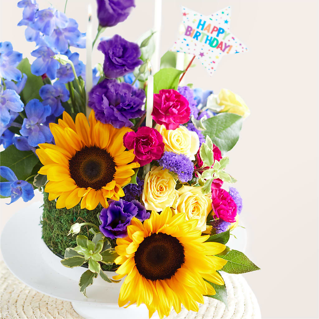 Star of the Day Floral Cake –  The Whiting Flower Shop, Whiting IN