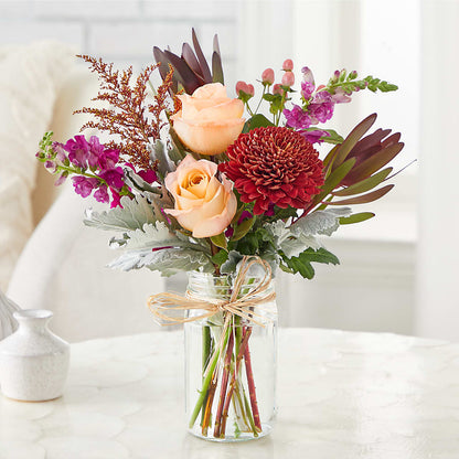 Moody Hues Bouquet –  The Whiting Flower Shop, Whiting IN
