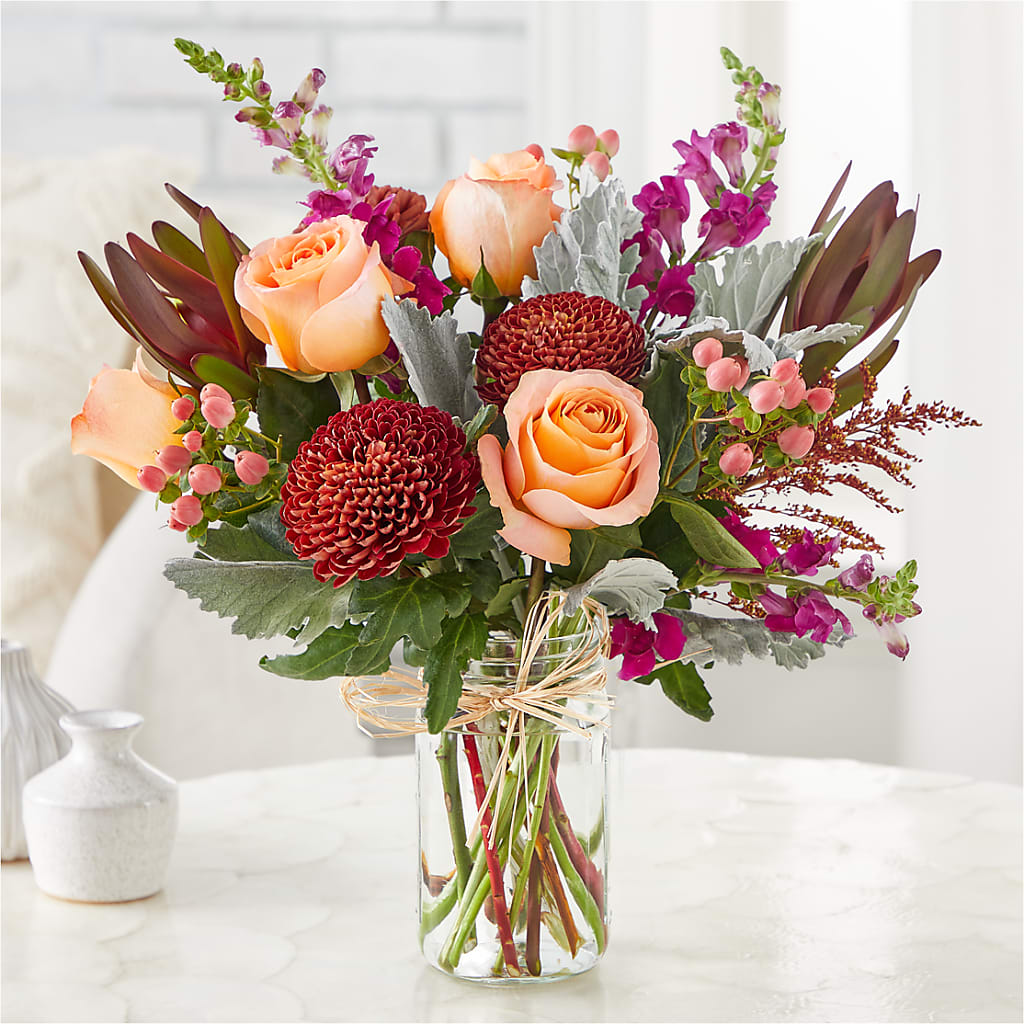 Moody Hues Bouquet –  The Whiting Flower Shop, Whiting IN