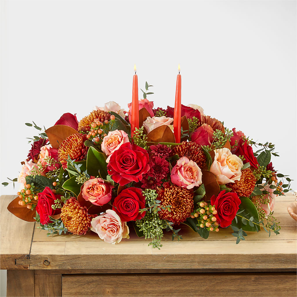 Gather Near Centerpiece –  The Whiting Flower Shop, Whiting IN