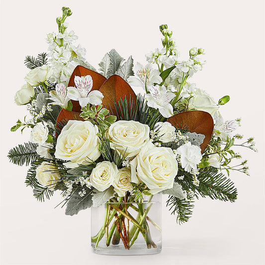 Fresh Snowfall Bouquet –  The Whiting Flower Shop, Whiting IN