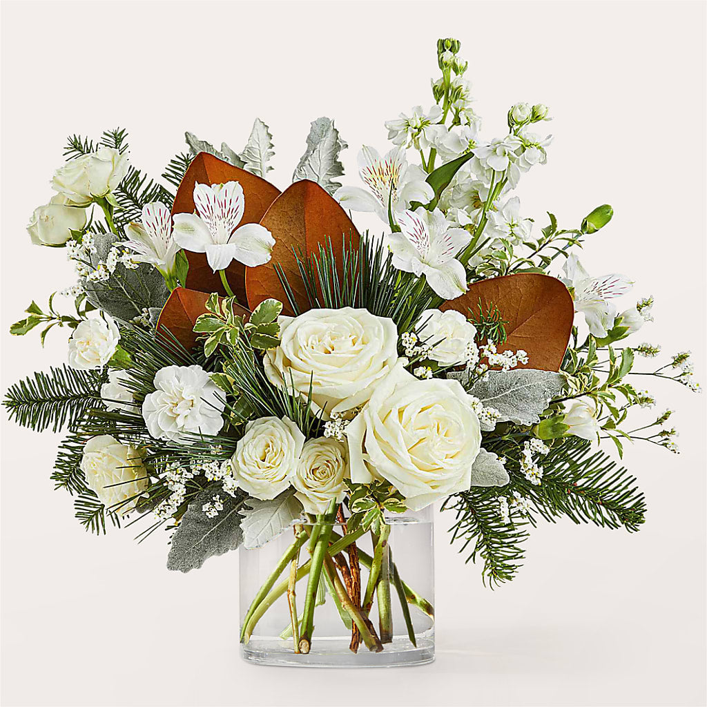 Fresh Snowfall Bouquet –  The Whiting Flower Shop, Whiting IN